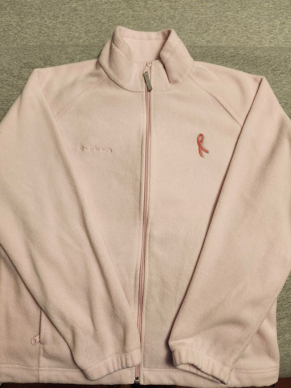 Columbia Pink Full-Zip Fleece Jacket